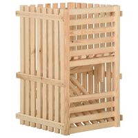 vidaXL Caja para patatas madera maciza de pino 50x50x80 cm