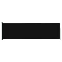 vidaXL Toldo lateral retráctil de jardín negro 180x600 cm