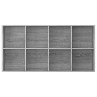 vidaXL Estantería/Aparador madera contrachapada gris 66x30x130 cm