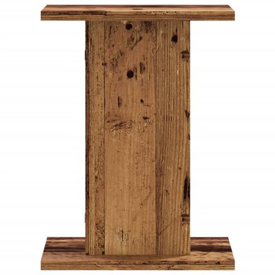 vidaXL Soportes altavoces 2 uds madera roble envejecido 30x30x40 cm