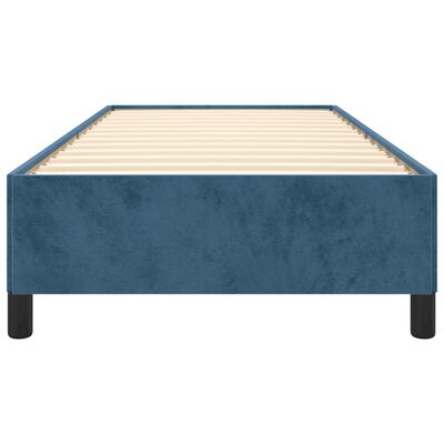 vidaXL Estructura de cama sin colchón terciopelo azul oscuro 100x200cm