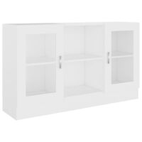 vidaXL Vitrina de madera ingeniería blanca 120x30,5x70 cm