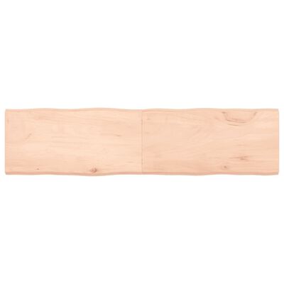 vidaXL Tablero de mesa madera maciza borde natural 160x40x(2-4) cm