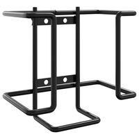 vidaXL Soporte para piedras de sal de acero negro