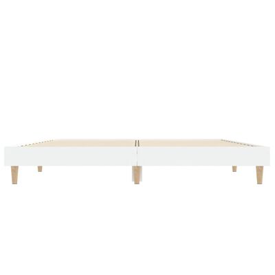 vidaXL Estructura de cama madera de ingeniería blanca 120x190 cm