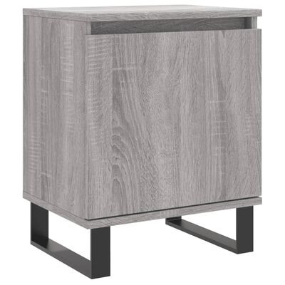 vidaXL Mesita de noche madera de ingeniería gris Sonoma 40x30x50 cm