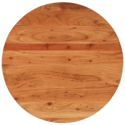 vidaXL Tablero de mesa redondo madera maciza de acacia Ø80x3,8 cm