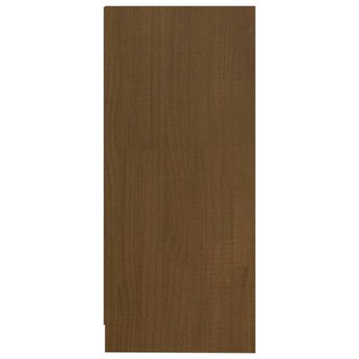 vidaXL Armario auxiliar madera maciza mango marrón miel 35,5x33,5x76cm