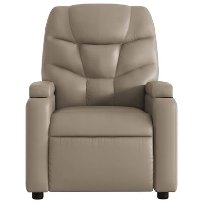 vidaXL Sillón reclinable de cuero sintético color capuchino