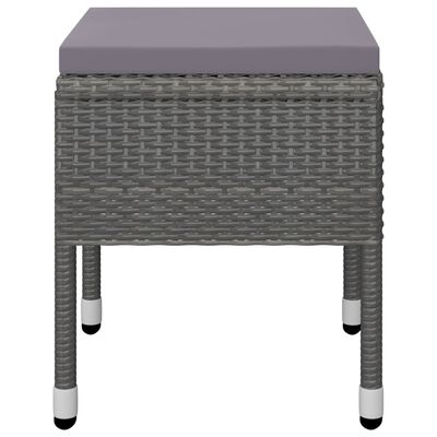 vidaXL Juego de comedor de jardín de 5 piezas gris