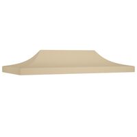 vidaXL Techo de carpa para celebraciones beige 6x3 m 270 g/m²