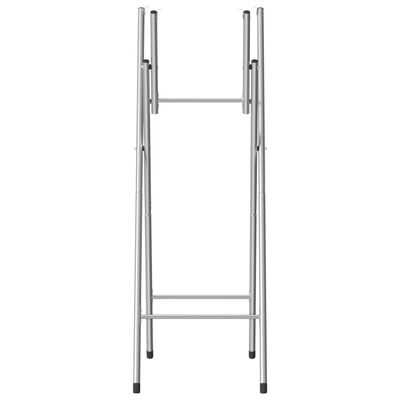 vidaXL Patas de mesa plegables acero galvanizado plata 45x53x108 cm