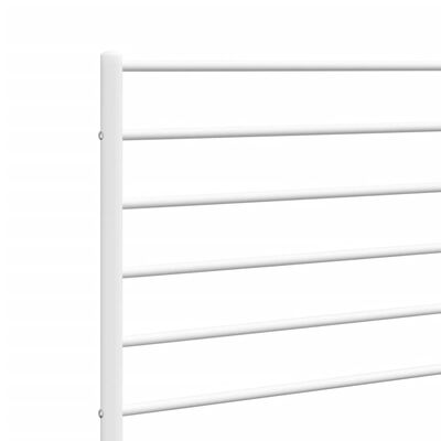 vidaXL Cabecero de metal blanco 135 cm