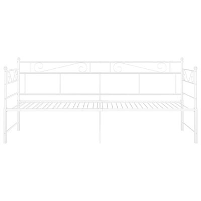 vidaXL Sofá cama extraíble sin colchón metal blanco 90x200cm