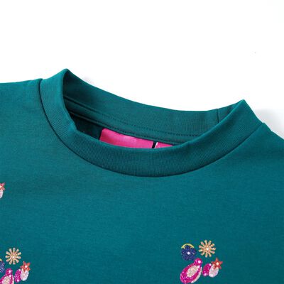 Sudadera infantil verde oscuro 92