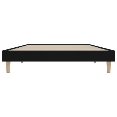 vidaXL Estructura de cama madera de ingeniería negra 90x200 cm