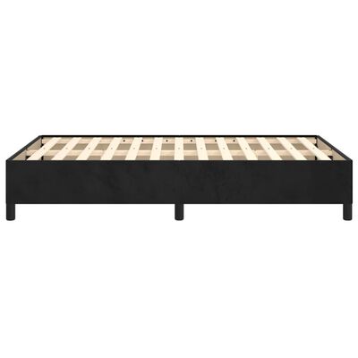 vidaXL Estructura de cama sin colchón terciopelo negro 120x200 cm