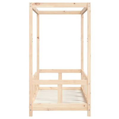 vidaXL Estructura de cama para niños madera maciza de pino 70x140 cm