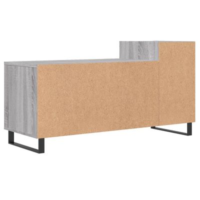 vidaXL Mueble de TV madera contrachapada gris Sonoma 100x35x55 cm