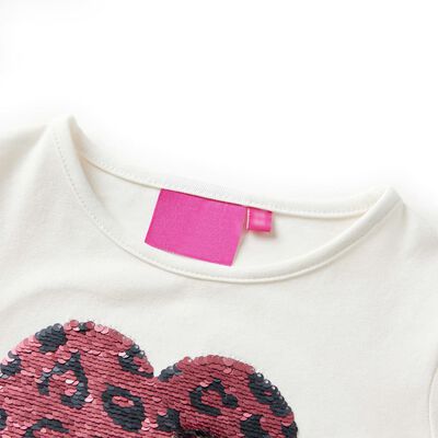 Camiseta infantil de manga larga crudo 128