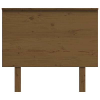 vidaXL Cabecero de cama madera maciza de pino marrón miel 94x6x82,5 cm