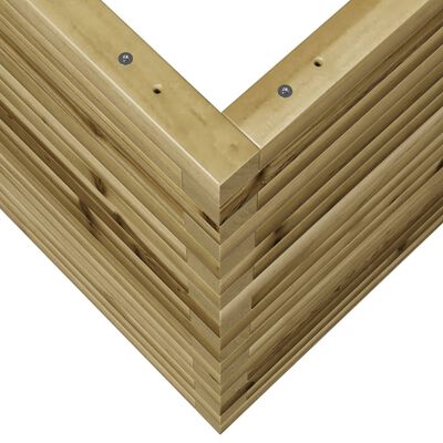 vidaXL Jardinera madera de pino impregnada 80x80x68,5 cm