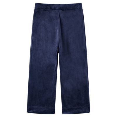 Pantalón infantil terciopelo azul oscuro 128