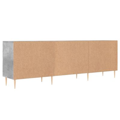 vidaXL Mueble de TV madera de ingeniería gris hormigón 150x30x50 cm