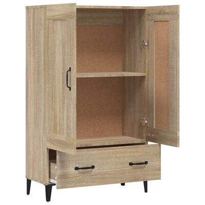 vidaXL Aparador madera contrachapada color roble Sonoma 70x31x115 cm