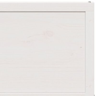 vidaXL Puerta de granero madera maciza pino blanca 90x208 cm