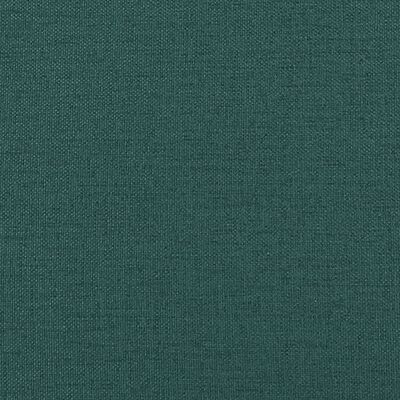 vidaXL Banco con cojines tela verde oscuro 113x64,5x75,5 cm