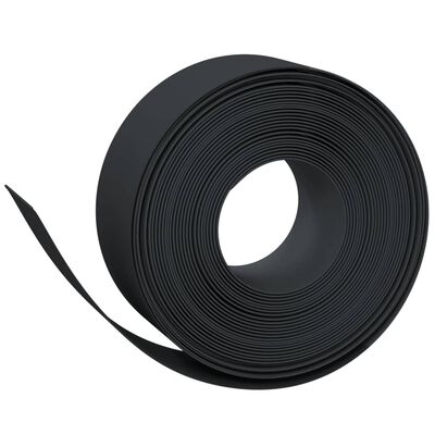 vidaXL Borduras de jardín 4 uds polietileno negro 10 m 20 cm