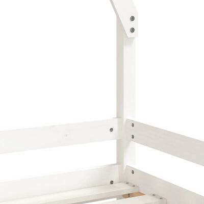 vidaXL Estructura de cama para niños madera de pino blanco 80x200 cm