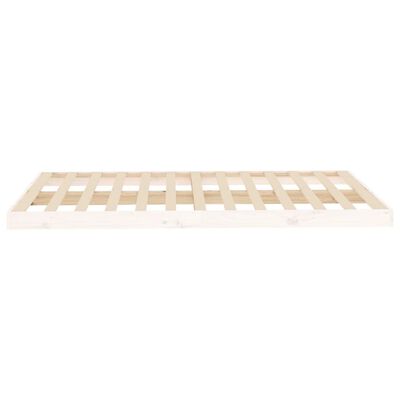 vidaXL Estructura de cama sin colchón madera de pino blanca 120x200 cm