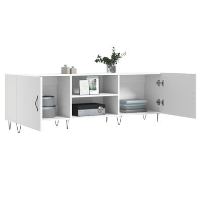 vidaXL Mueble para TV madera de ingeniería blanco 150x30x50 cm