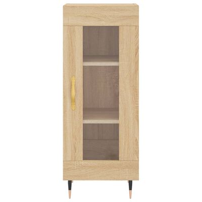 vidaXL Aparador de madera contrachapada roble Sonoma 34,5x34x180 cm