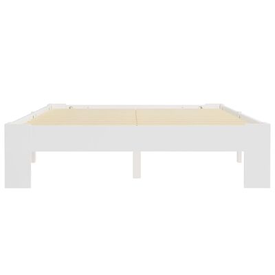 vidaXL Estructura de cama sin colchón madera de pino blanco 140x200 cm