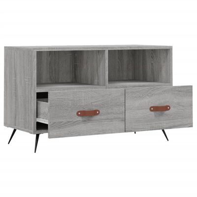 vidaXL Mueble de TV madera de ingeniería gris Sonoma 80x36x50 cm