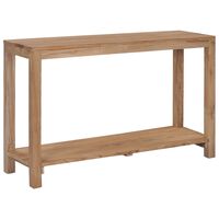 vidaXL Mesa consola de madera maciza de teca 120x35x75 cm