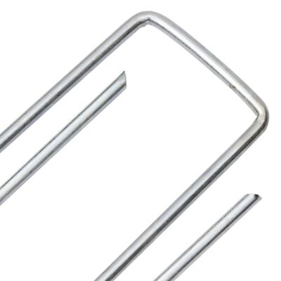 vidaXL Clavijas de tierra forma U 25 uds acero galvanizado 15x3,5 cm