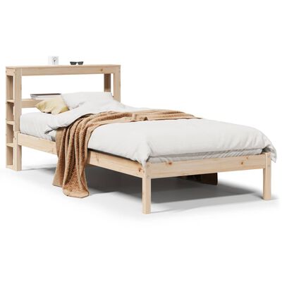 vidaXL Estructura de cama sin colchón madera maciza de pino 100x200 cm