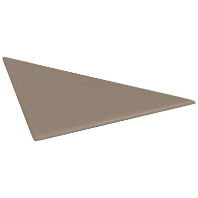 vidaXL Paneles pared 12 uds cuero sintético capuchino 30x30 cm 0,54 m²