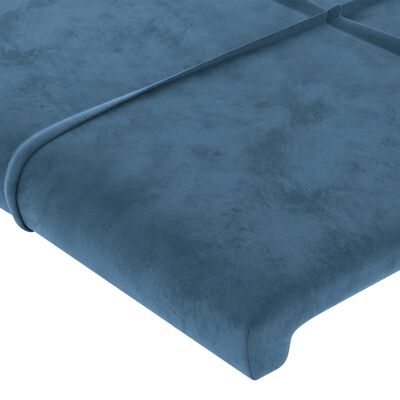 vidaXL Cabecero de terciopelo azul 100x5x78/88 cm