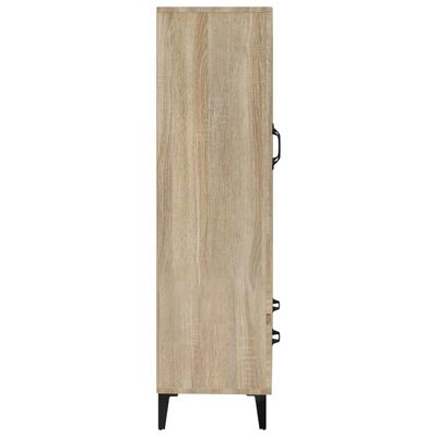 vidaXL Aparador madera contrachapada color roble Sonoma 70x31x115 cm