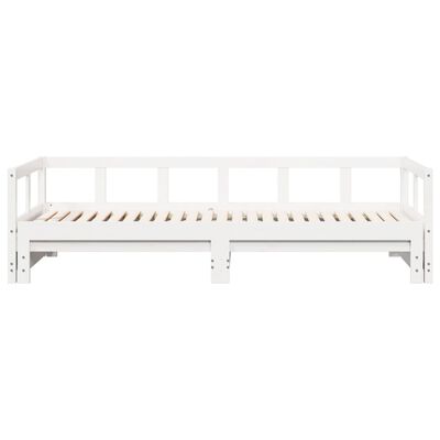 vidaXL Sofá cama sin colchón madera maciza de pino blanco 80x200 cm