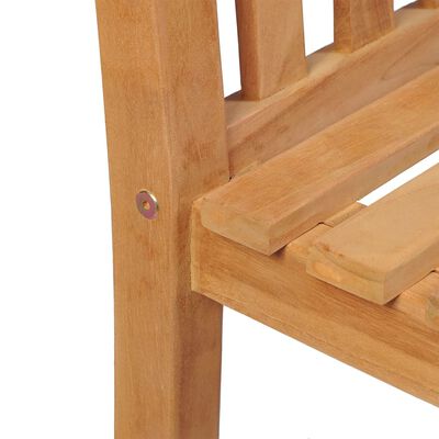 vidaXL Juego de comedor para jardín 5 piezas madera maciza de teca