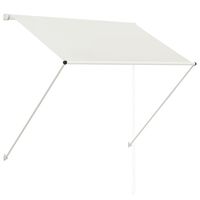 vidaXL Toldo retráctil 150x150 cm crema