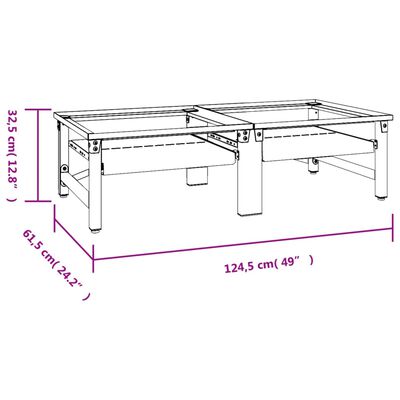 vidaXL Pedestal doble lavadora secadora con estantes extraíbles blanco