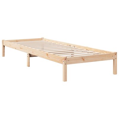 vidaXL Cama extralarga sin colchón madera maciza de pino 80x210 cm