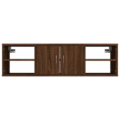 vidaXL Estantería de pared madera contrachapada marrón 102x30x29 cm